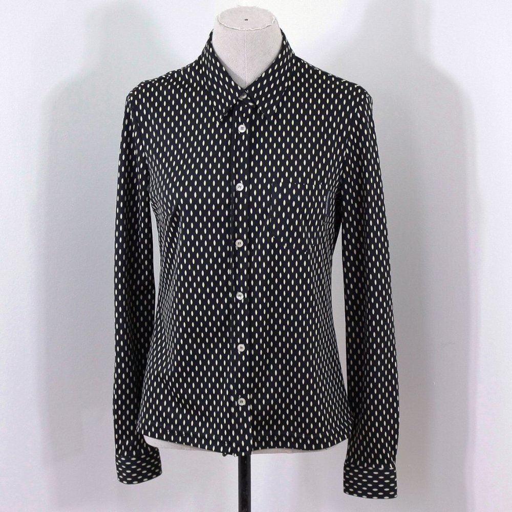Vintage 1990s Dolce and Gabbana blouse sz L, ladies dress shirt